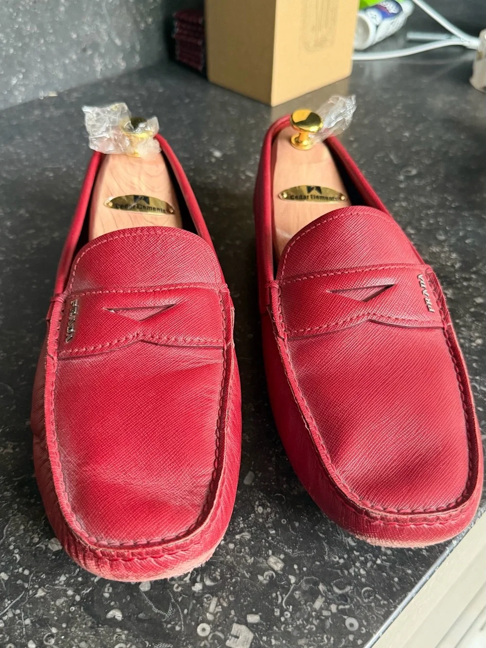 Prada men’s leather